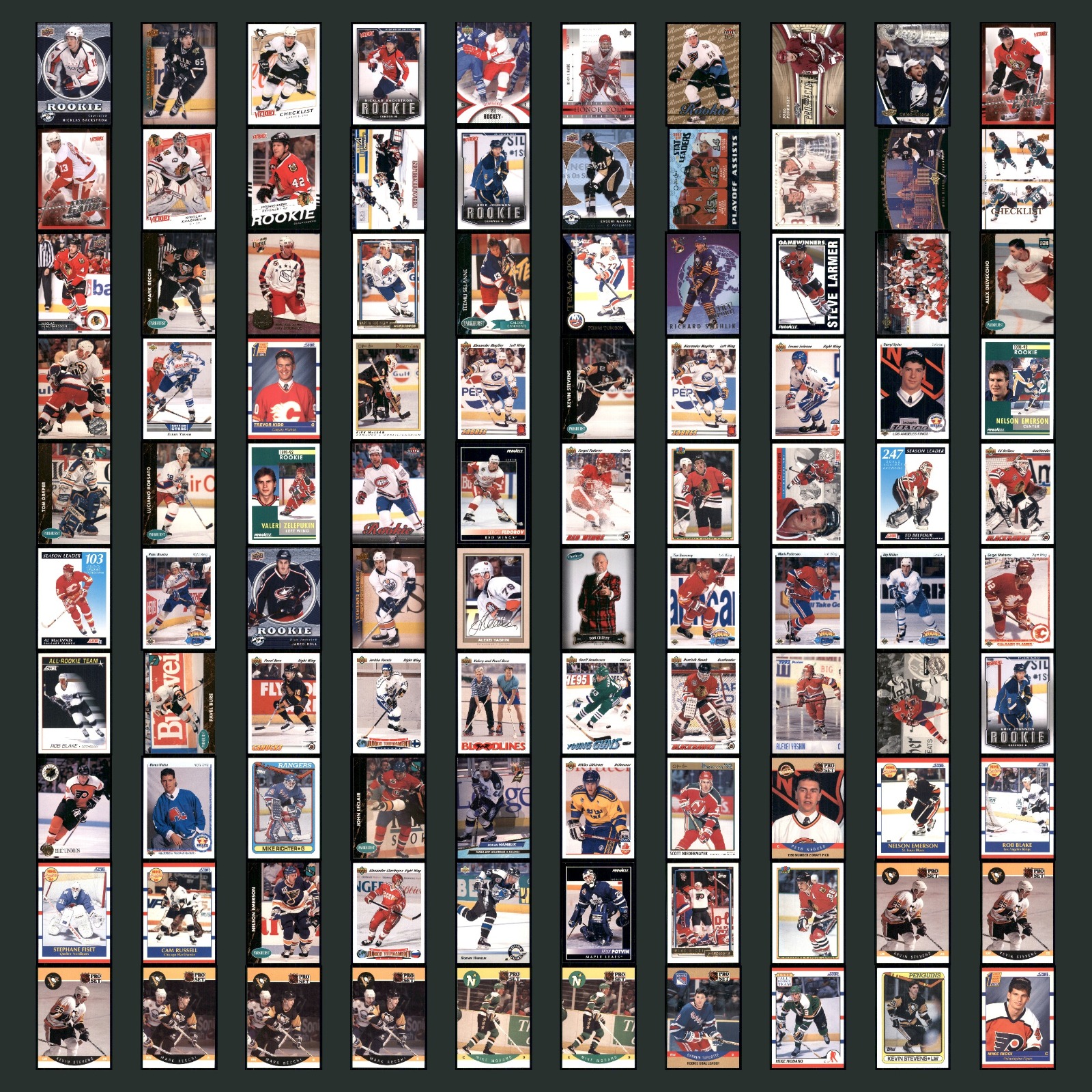 Hockey Card Lot 100 Cards HOF Star Rookie RC Peter Budaj Upper Deck 2008 NM NHL card scans. Overall card condition is Near Mint.