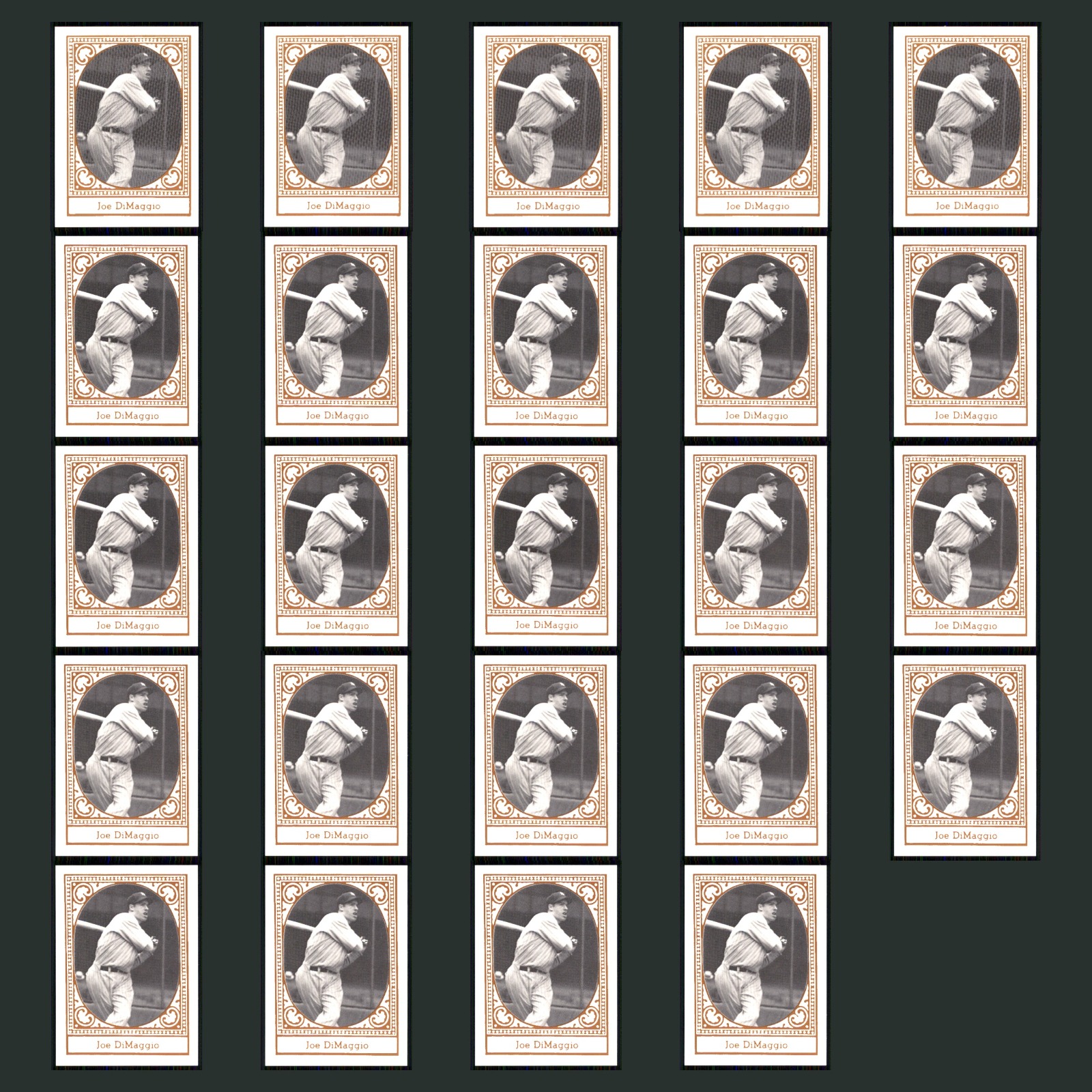 Joe DiMaggio Lot 24 Baseball Cards 1980 TCMA All Time Greats New York Yankees NM card scans. Overall card condition is Near Mint.