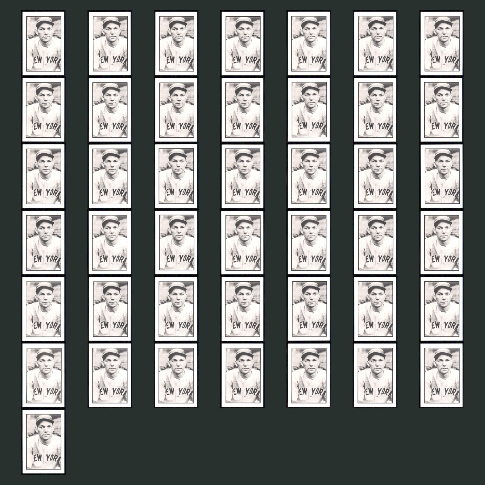 Bill Dickey Lot 43 Baseball Cards 1984 Galasso Baseball Collector Series Yankees card scans. Overall card condition is Near Mint.