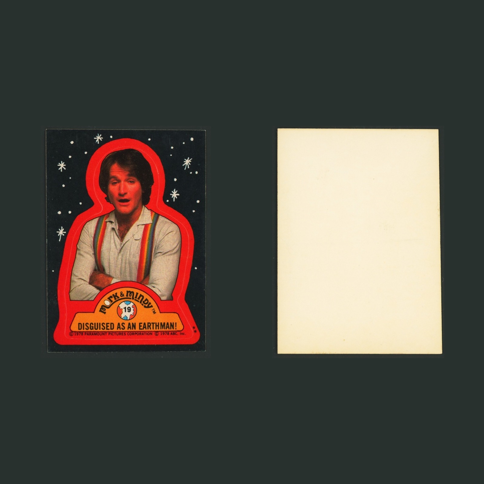 Mork #19 1978 Topps Mork & Mindy Card front and back scans. Card condition is Near Mint.