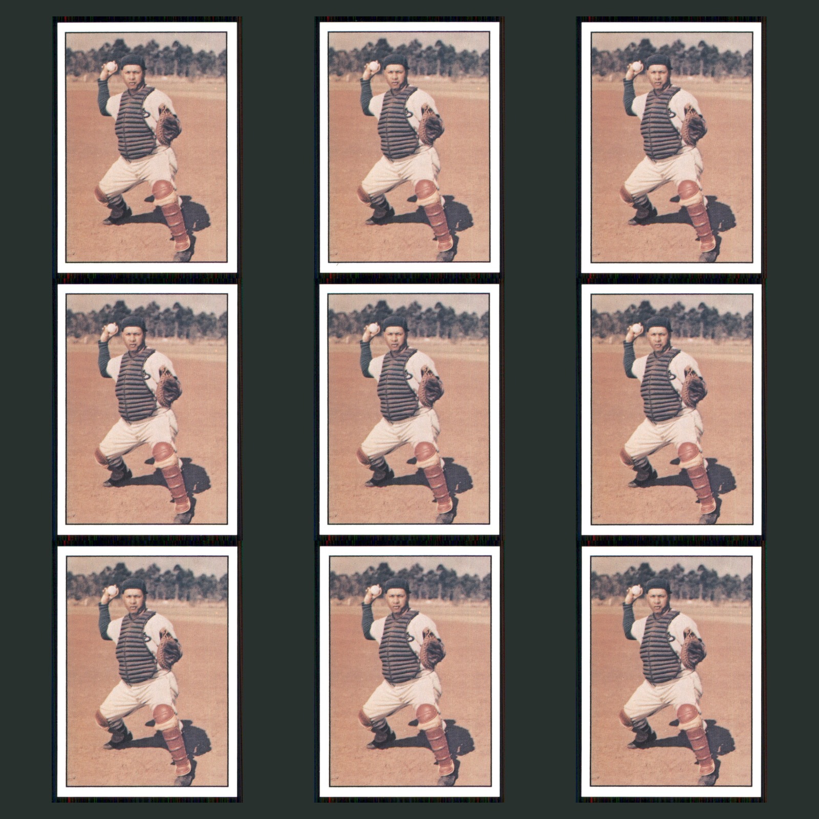 Roy Campanella Lot 9 Baseball Cards 1978 TCMA Ltd Baseball History Series Set NM card scans. Overall card condition is Near Mint.