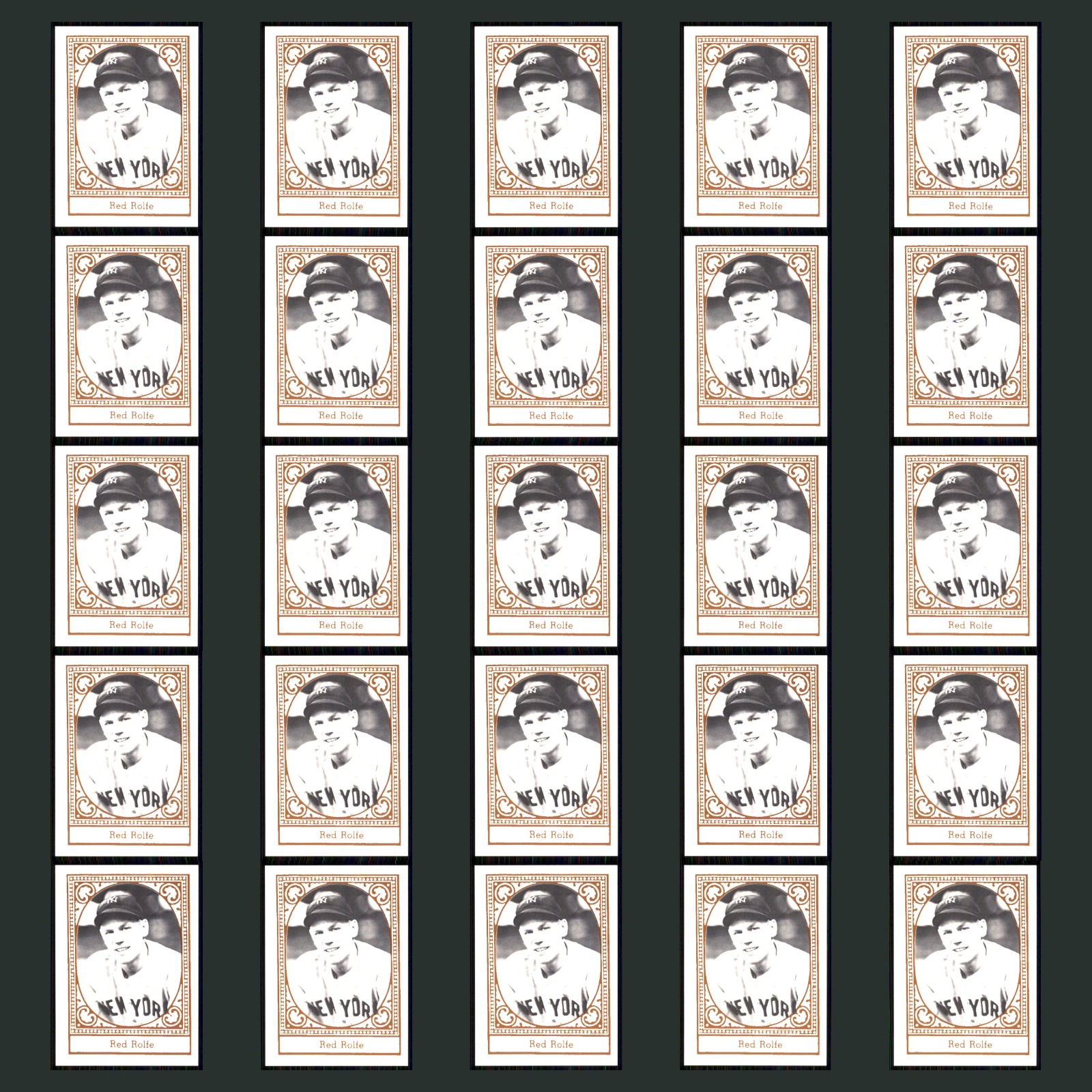 Red Rolfe Lot 25 Baseball Cards 1980 TCMA New York Yankees Set Collection MLB NM card scans. Overall card condition is Near Mint.