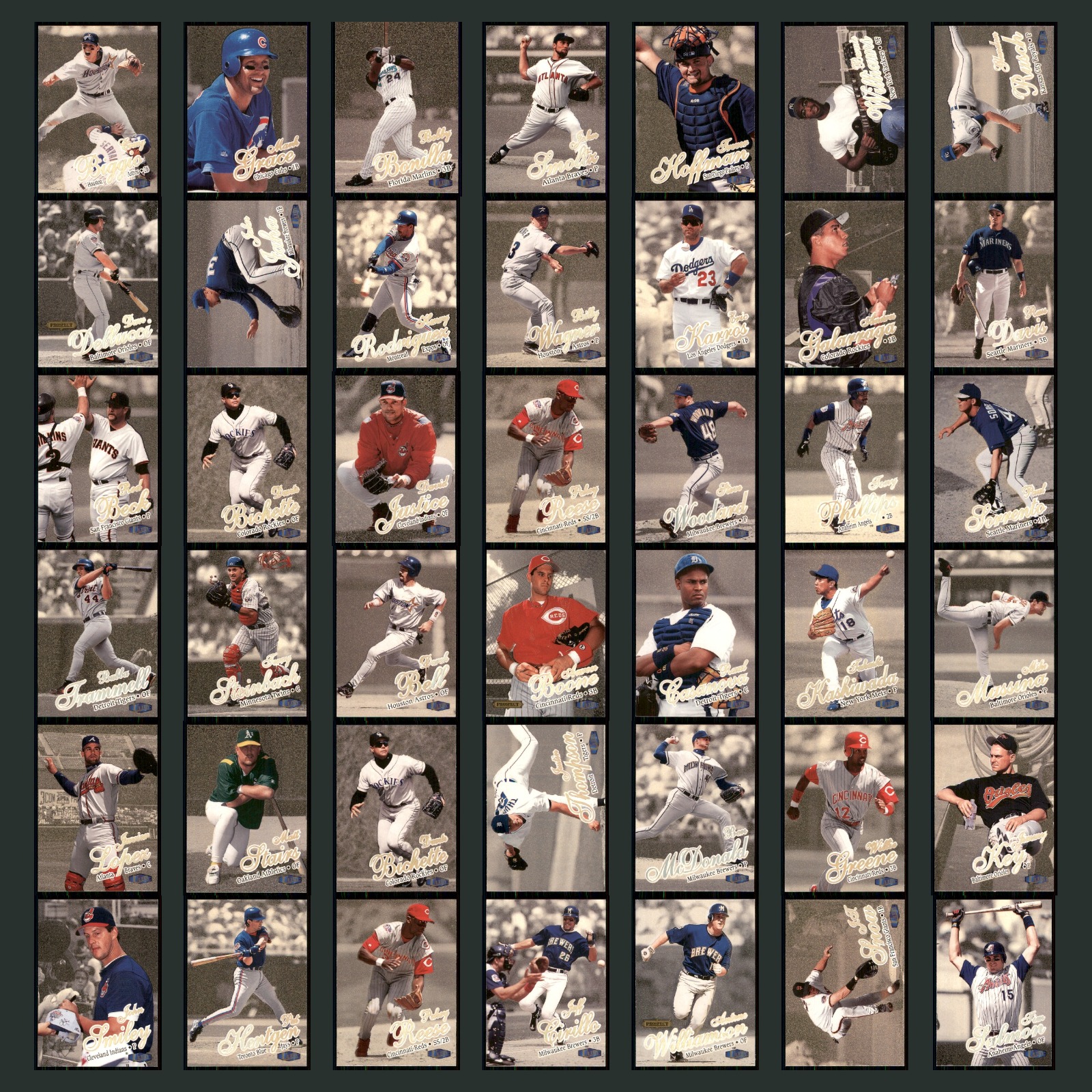 1998 Fleer Ultra Lot 42 Baseball Cards Craig Biggio Houston Astros NM MLB Set card scans. Overall card condition is Near Mint.